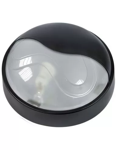Fanton 62751-C Maxi plafonnier rond IP65-100W-E27 + paupière noire